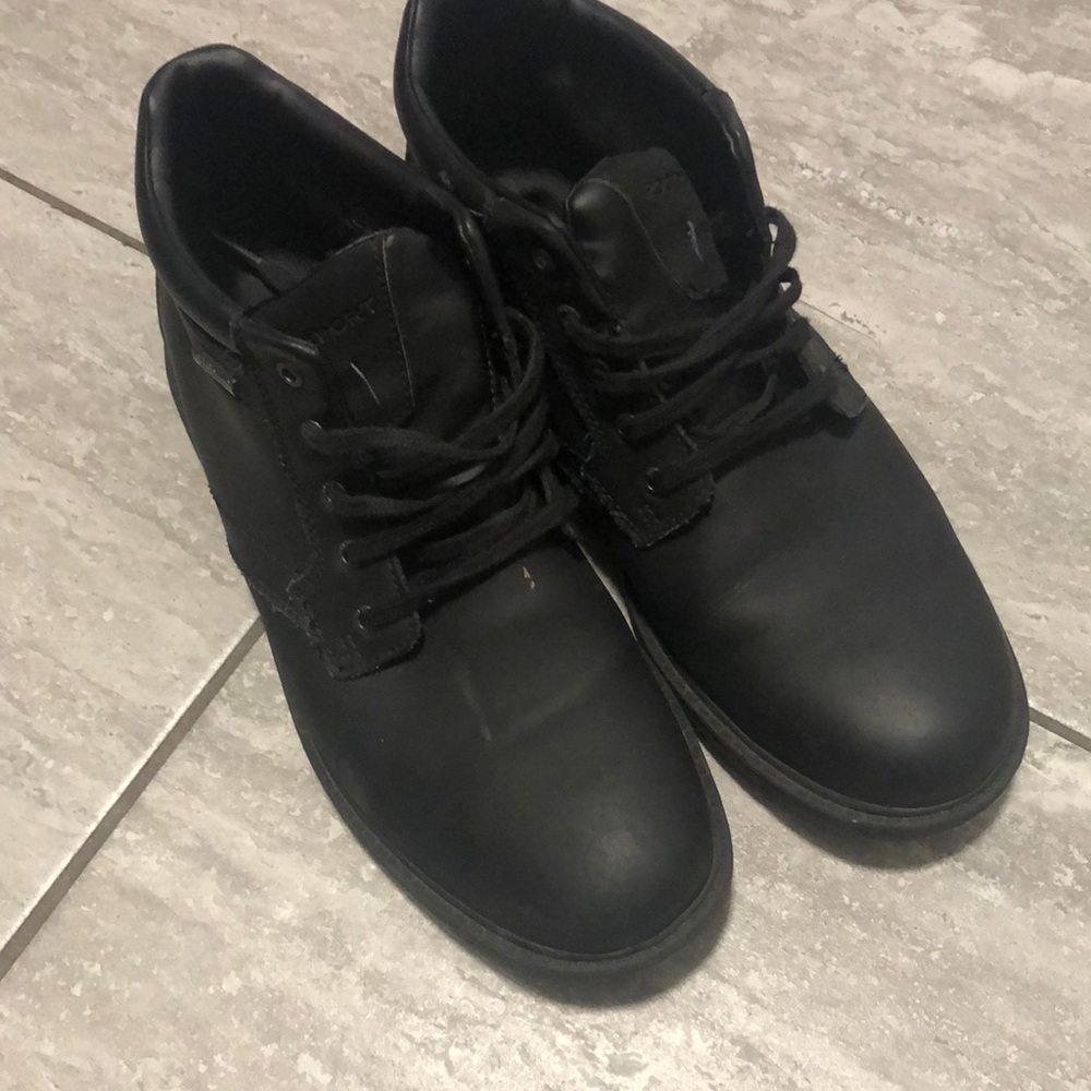 Mens Rockport HydroShield Waterproof Boots Black